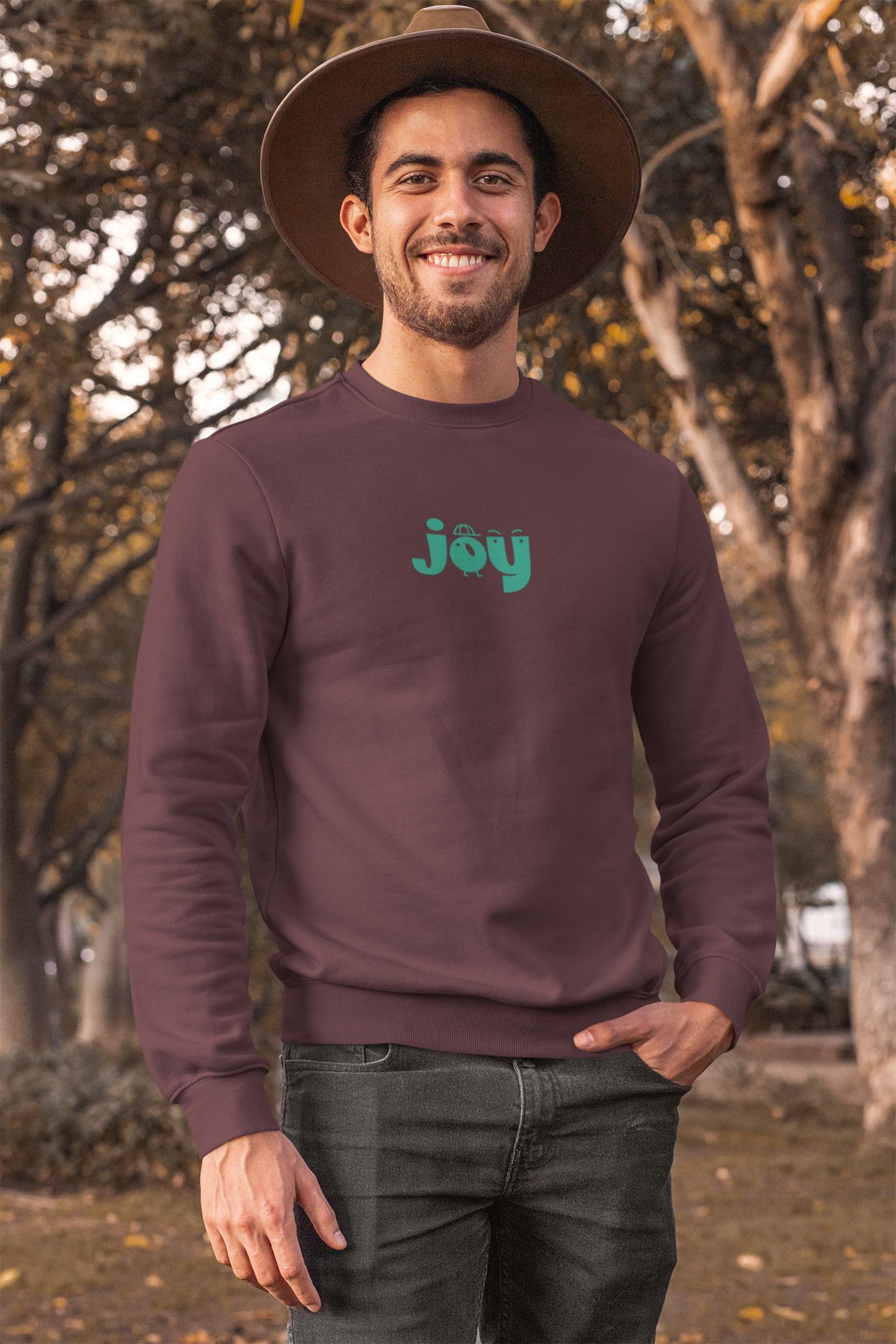 Joy - Round Neck Sweatshirt - Trio Vibes - Men
