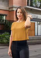 Crop Top Plain - Golden Yellow