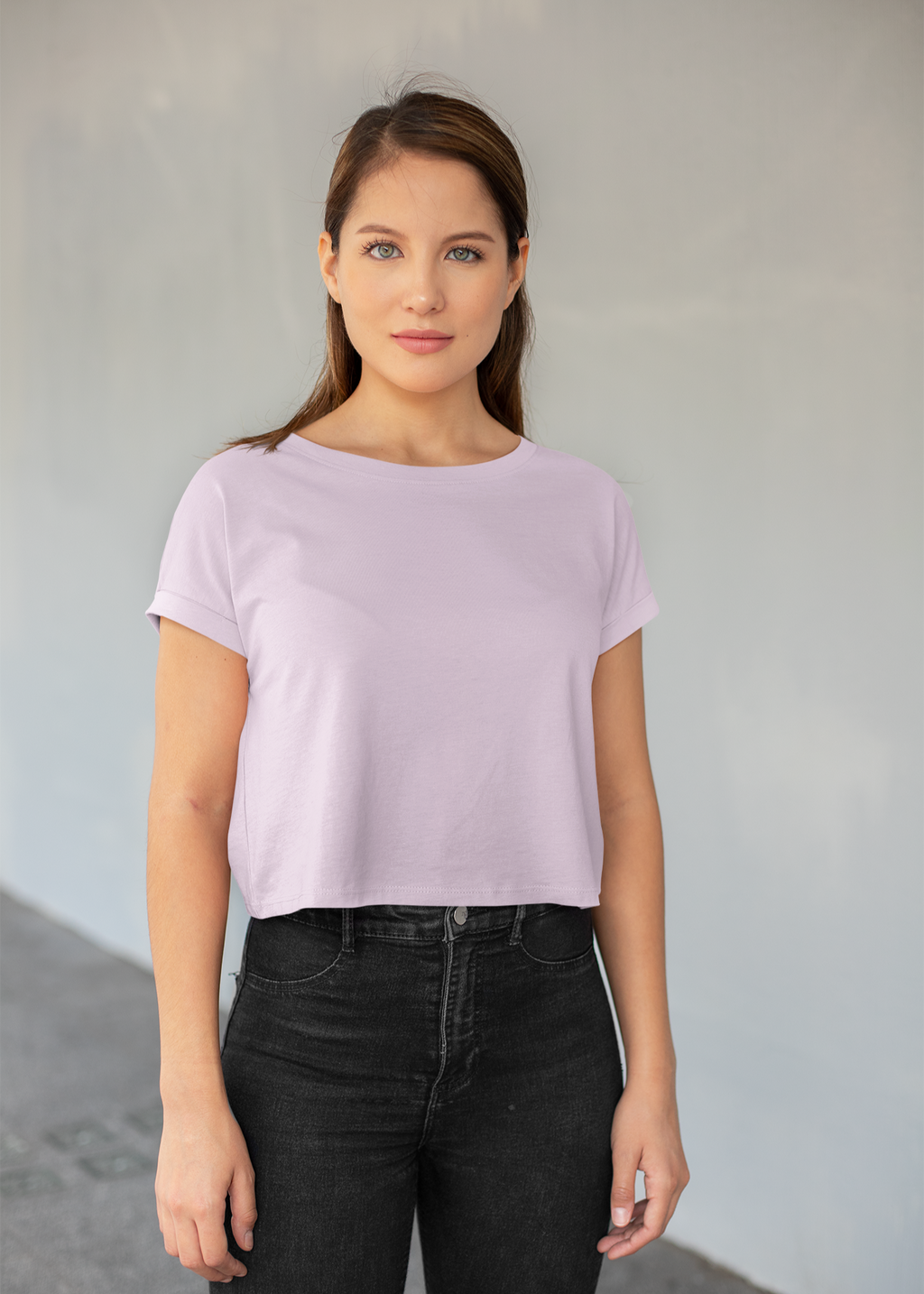 Crop Top Plain - Baby Pink
