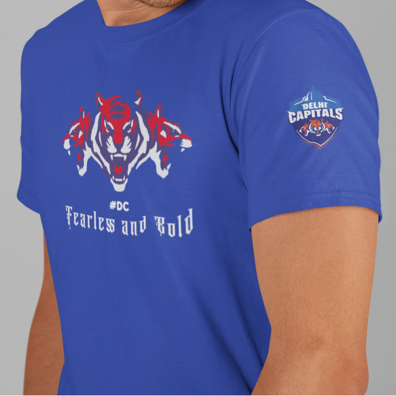 DC - Fearless & Bold - IPL - Round Neck Half Sleeve T-Shirt - Unisex