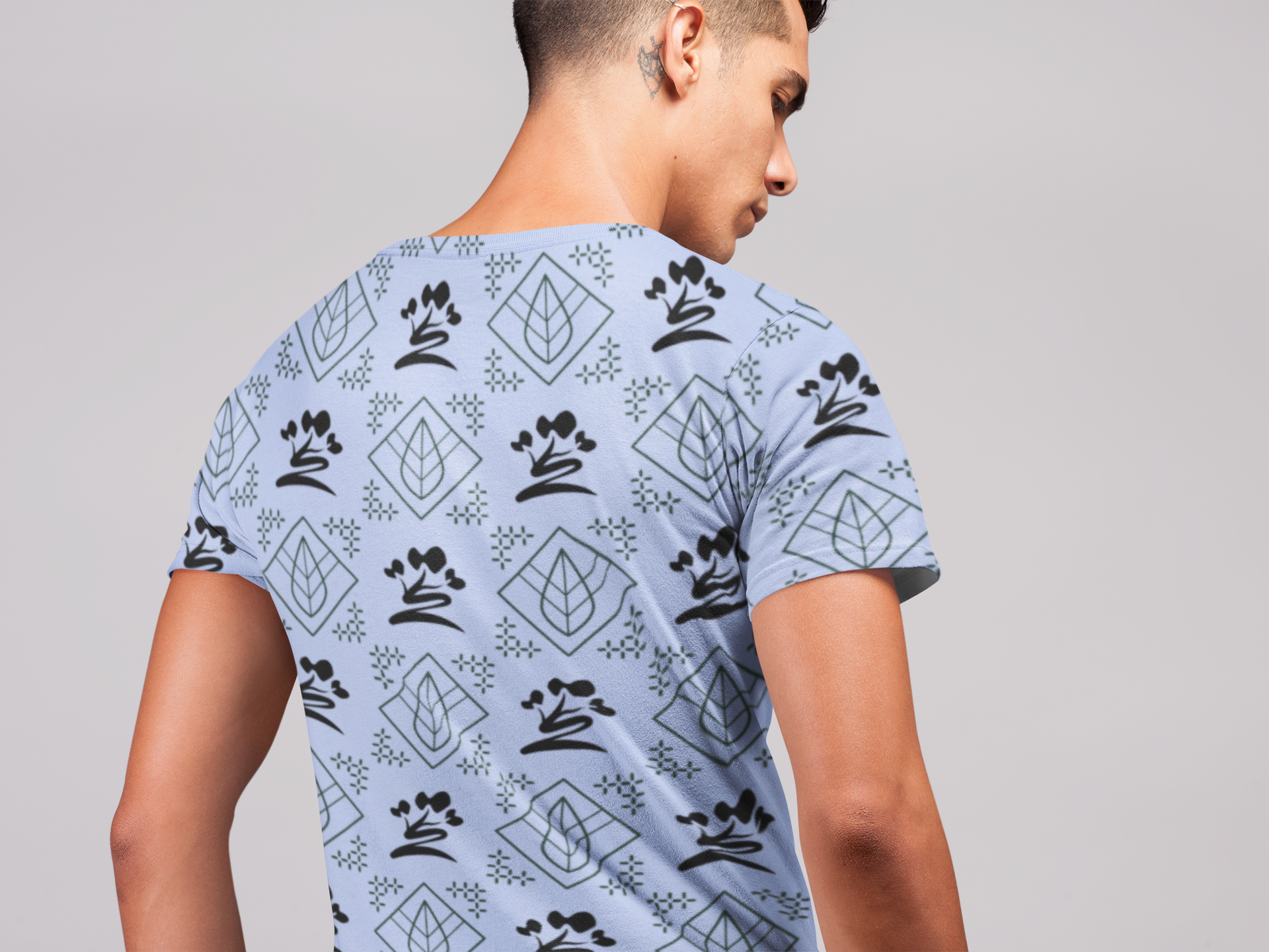 Botanical Leaves - All Over Printed Half Sleeve T-Shirt - Unisex