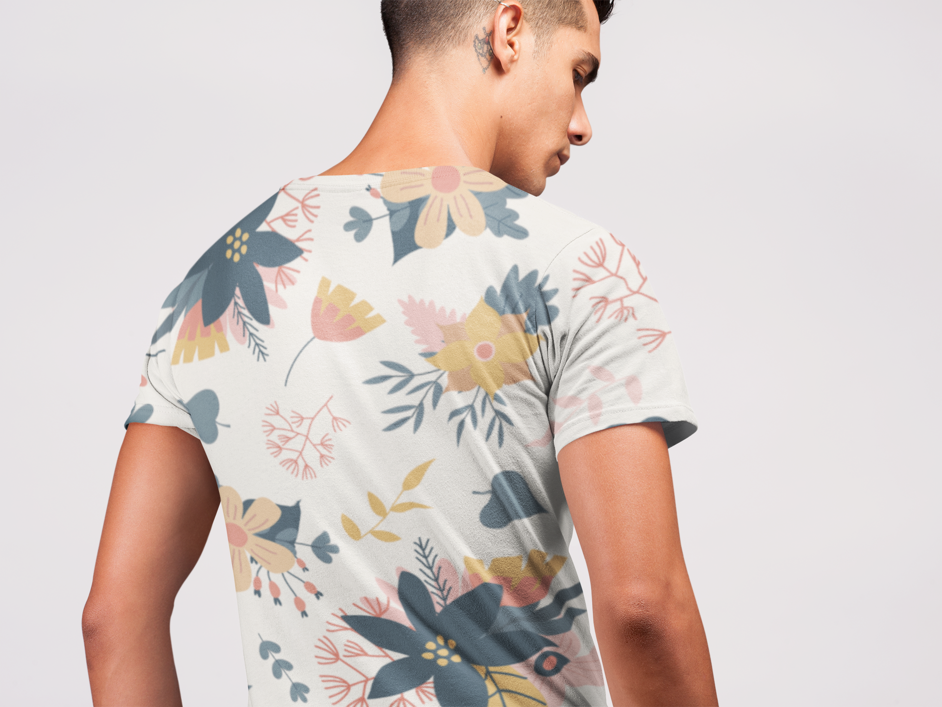 Flower Blossom - All Over Printed Half Sleeve T-Shirt - Unisex