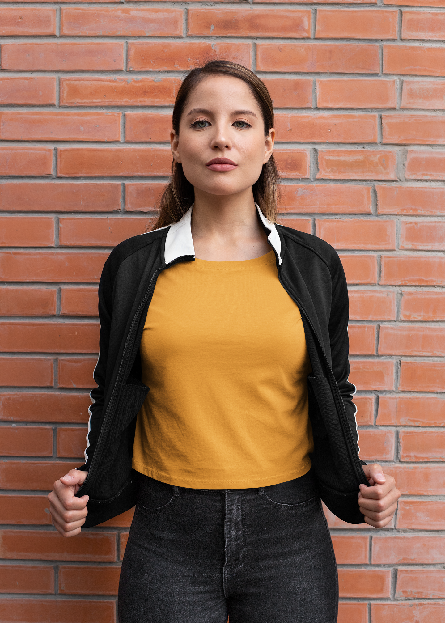 Crop Top Plain - Golden Yellow