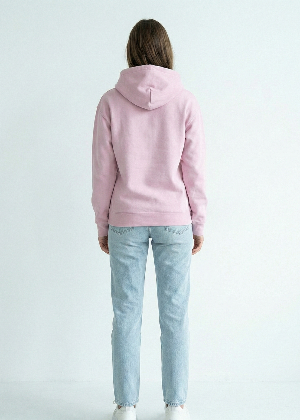 Eyes Never Lie - Unisex Light Baby Pink Cozy Hoodie