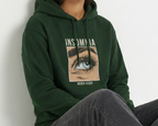 Insomnia - Never Sleep - Unisex Bottle Green Cozy Hoodie