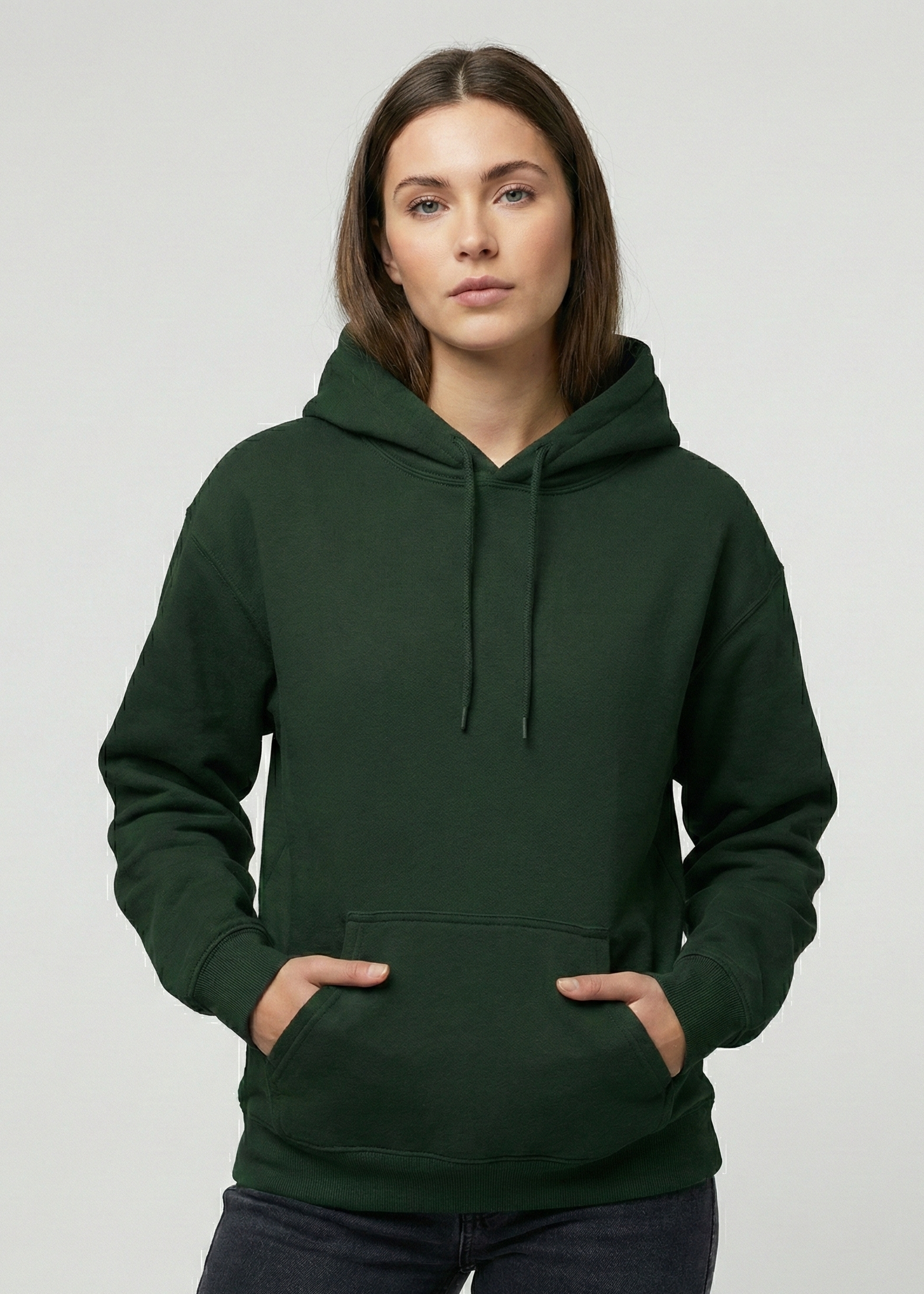 Unisex Bottle Green Cozy Hoodie
