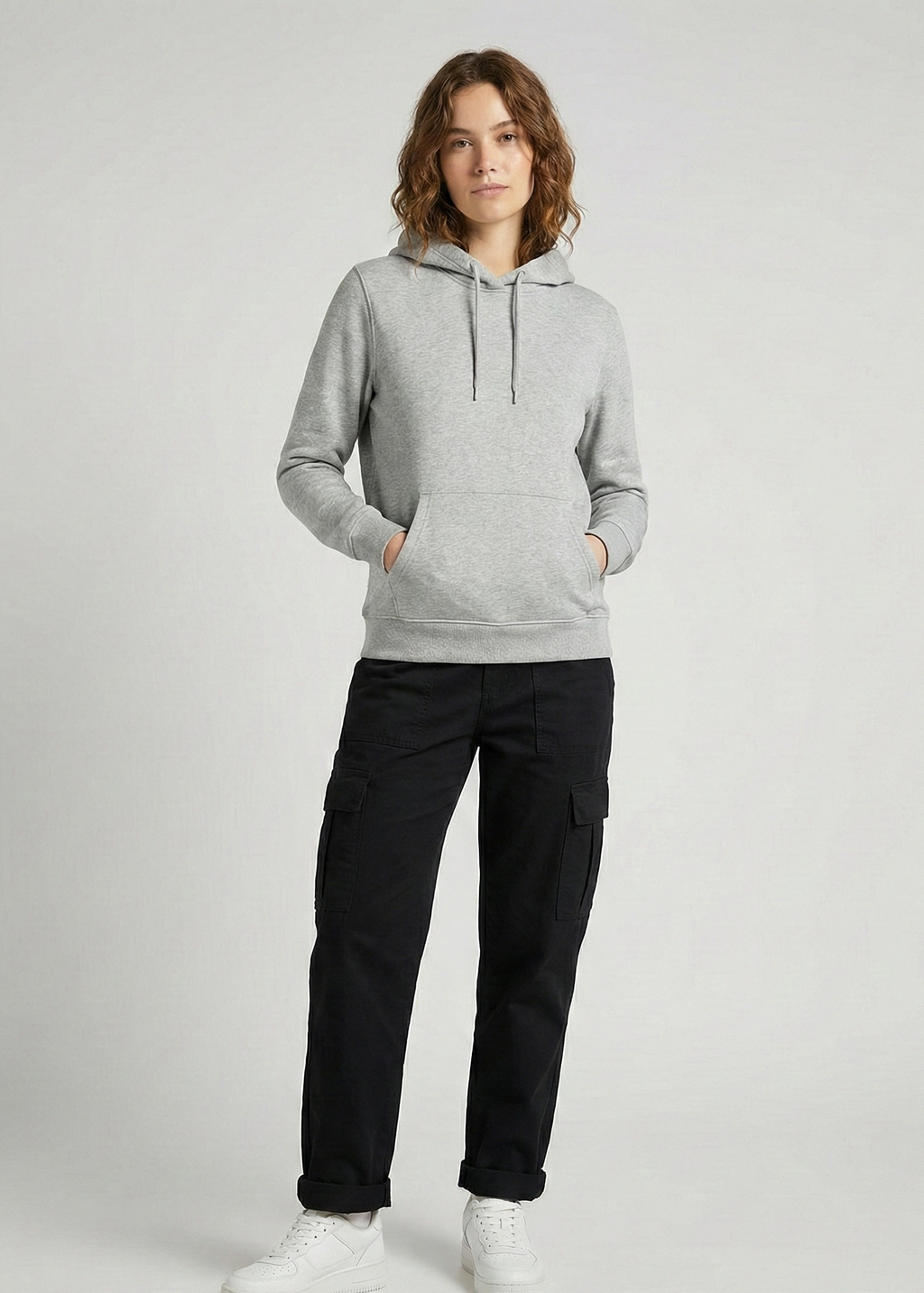 Unisex Gray Melange Cozy Hoodie