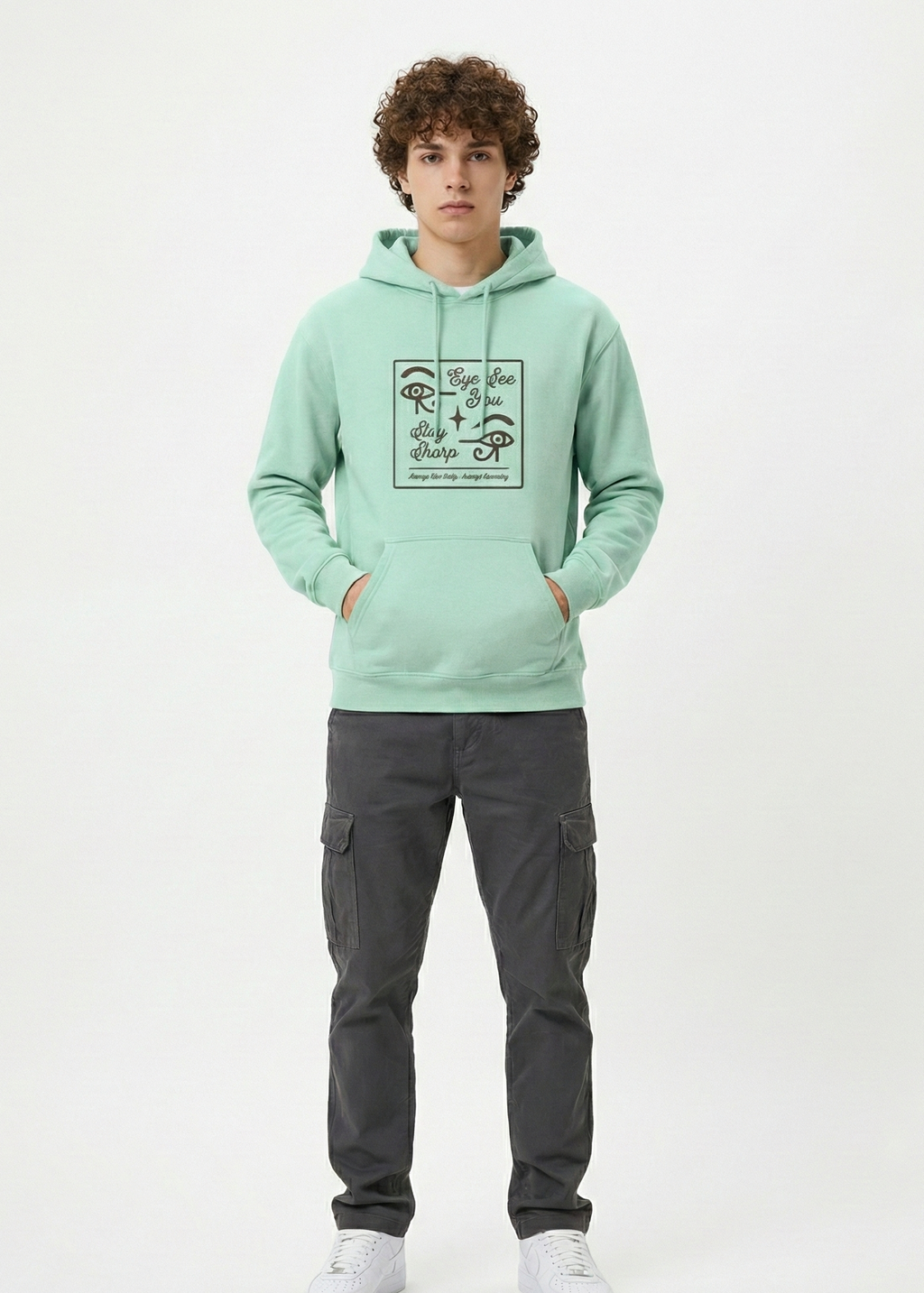 Eye See You - Unisex Mint Cozy Hoodie