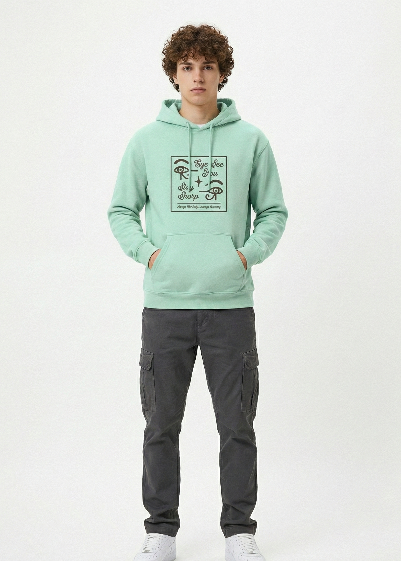 Eye See You - Unisex Mint Cozy Hoodie