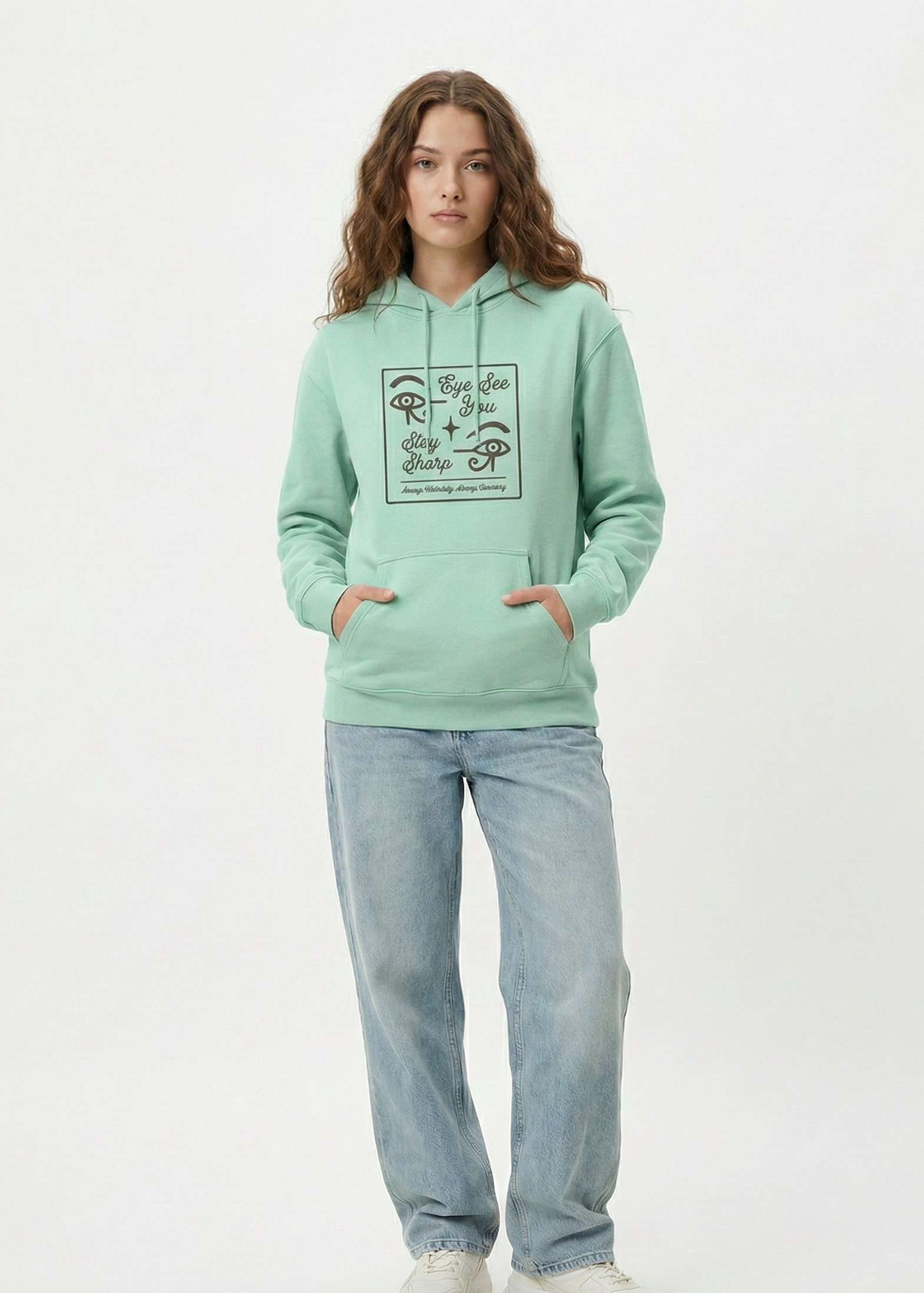 Eye See You - Unisex Mint Cozy Hoodie