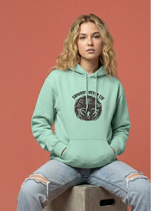 Shadows Never Lie - Unisex Mint Cozy Hoodie