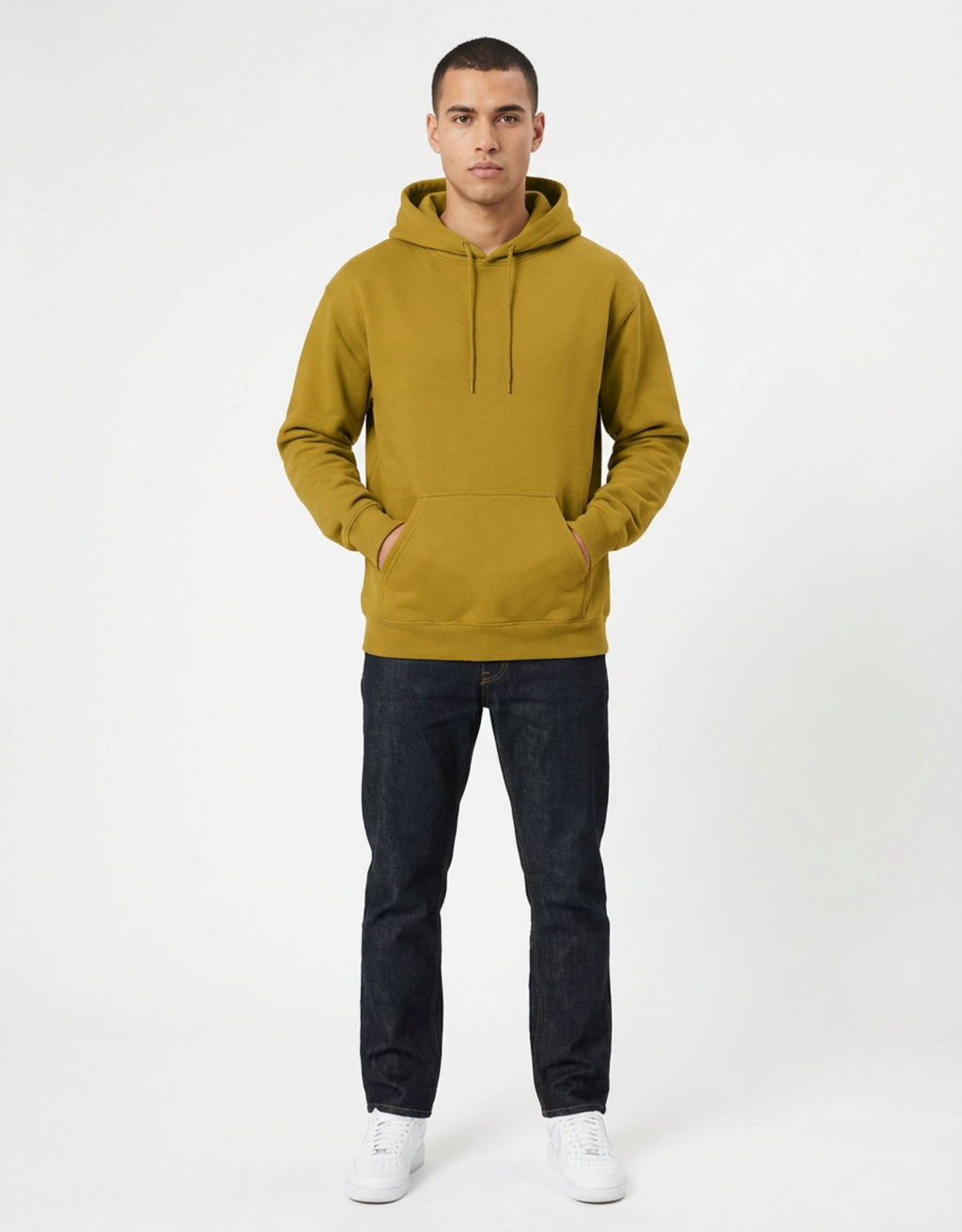 Unisex Mustard Yellow Cozy Hoodie