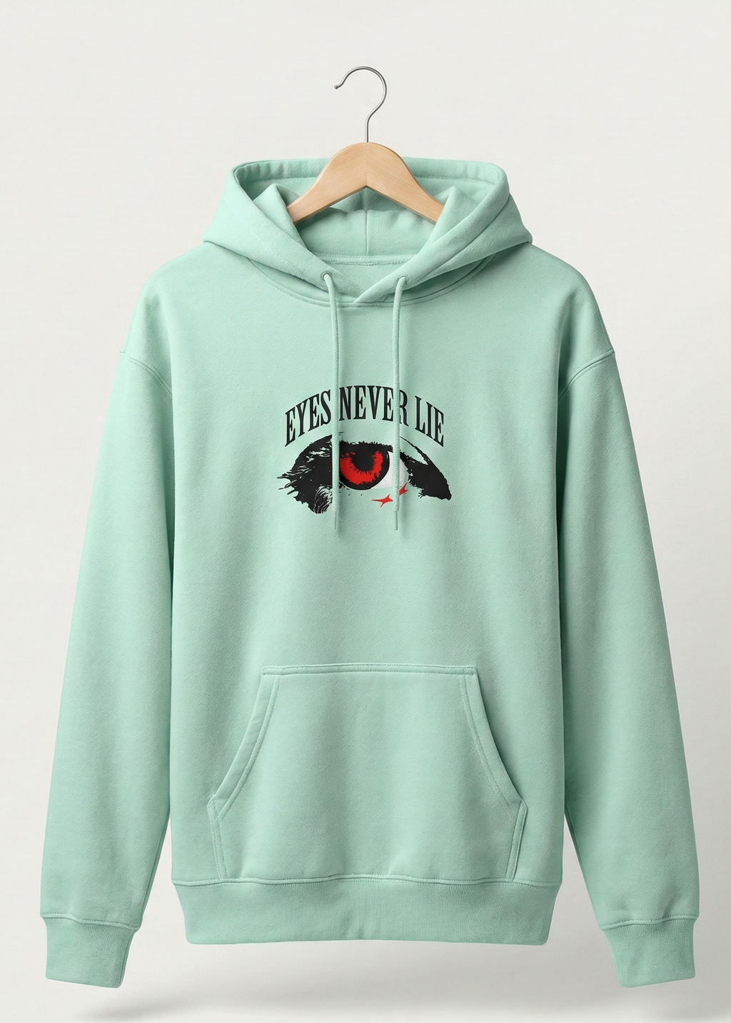 Eyes Never Lie - Unisex Mint Cozy Hoodie