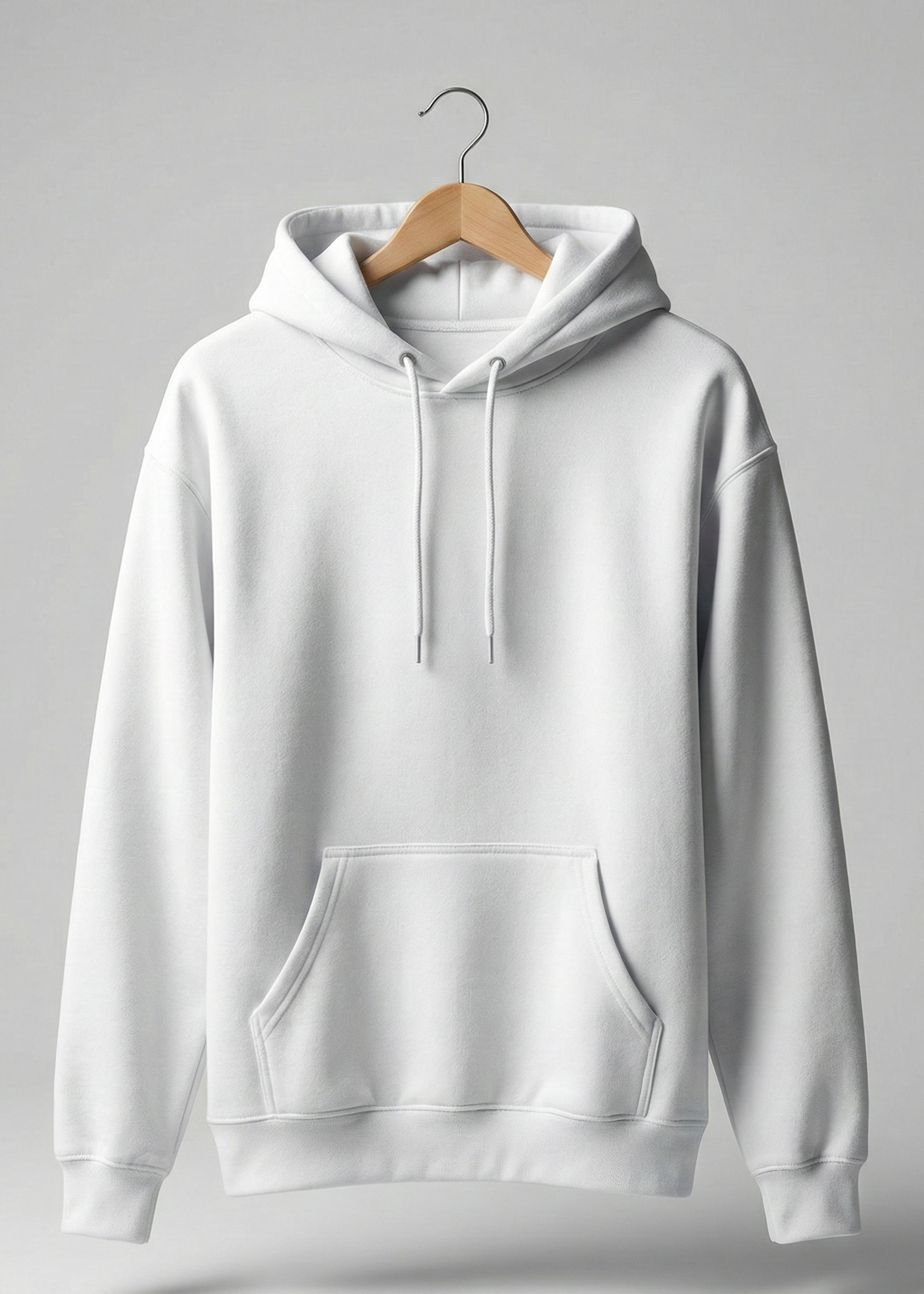 Unisex White Cozy Hoodie