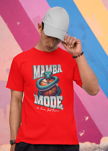 Mamba Mode - Round Neck Half Sleeve T-Shirt - Men