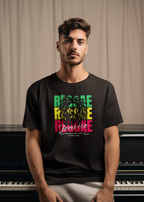 Reggae Jamaika - Round Neck Half Sleeve T-Shirt - Men