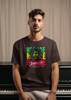Reggae Jamaika - Round Neck Half Sleeve T-Shirt - Men