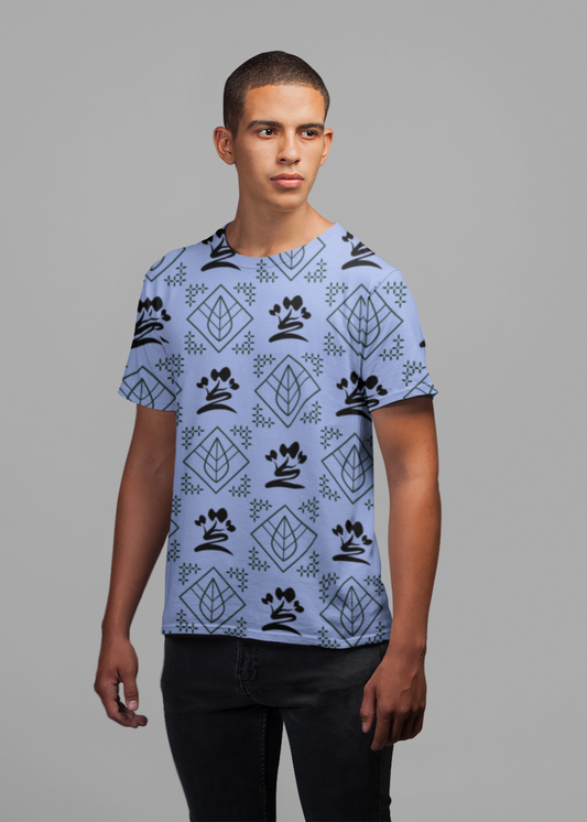 Botanical Leaves - All Over Printed Half Sleeve T-Shirt - Unisex