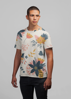 Flower Blossom - All Over Printed Half Sleeve T-Shirt - Unisex