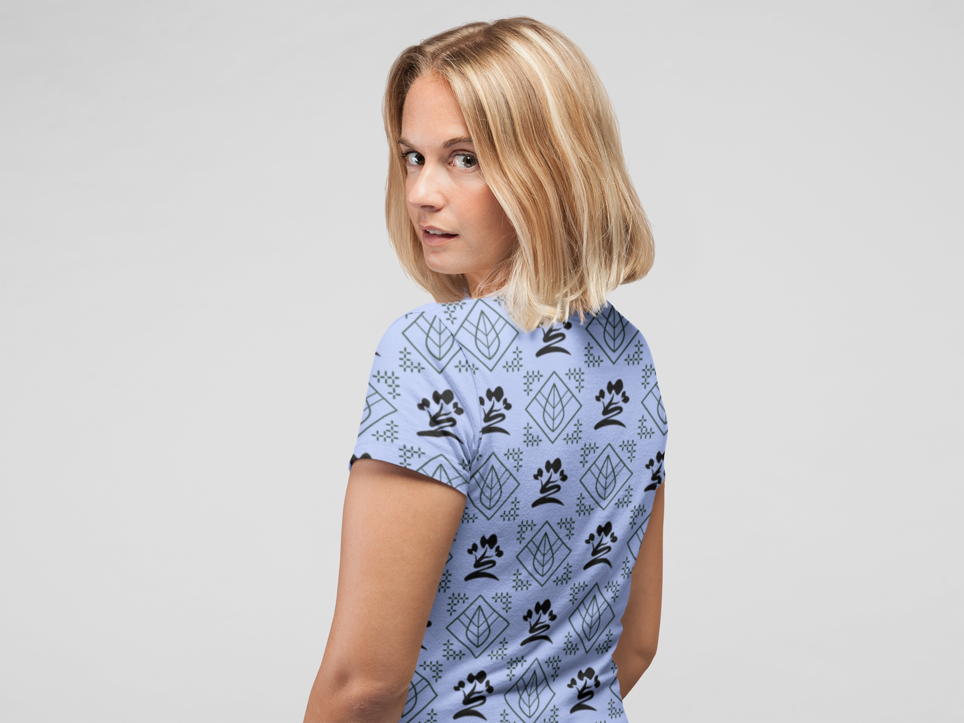 Botanical Leaves - All Over Printed Half Sleeve T-Shirt - Unisex