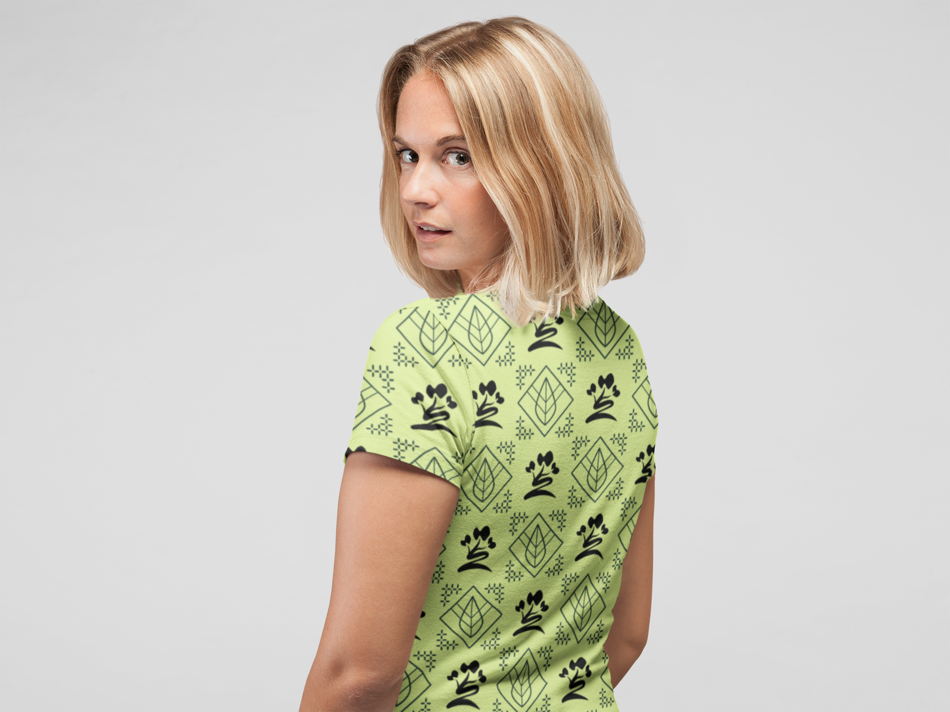 Botanical Leaves - All Over Printed Half Sleeve T-Shirt - Unisex