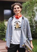 The Dog and the Furious Skateboard - Round Neck Half Sleeve T-Shirt - Men