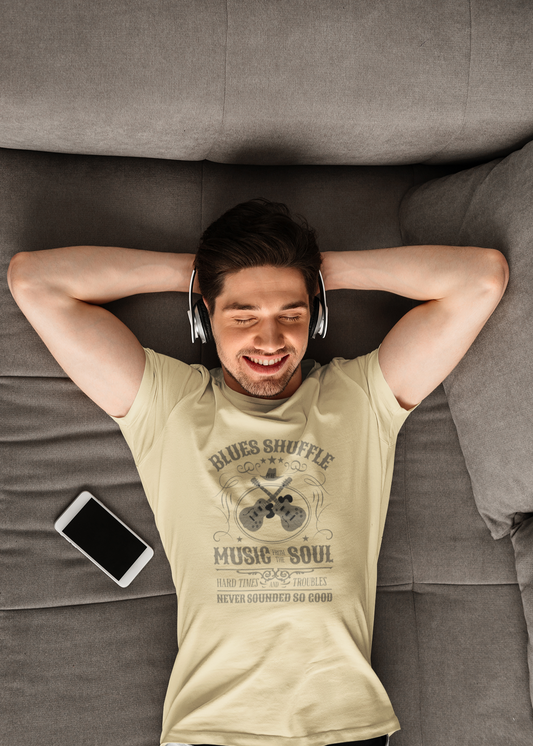 Music from the Soul - Round Neck Half Sleeve T-Shirt - Men