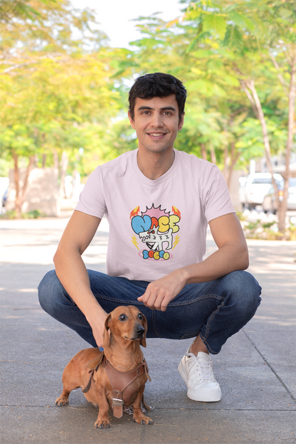 Nice Doggo - Doodle - Round Neck Half Sleeve T-Shirt - Men