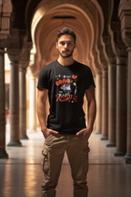 Friendly One - Doodle - Round Neck Half Sleeve T-Shirt - Men